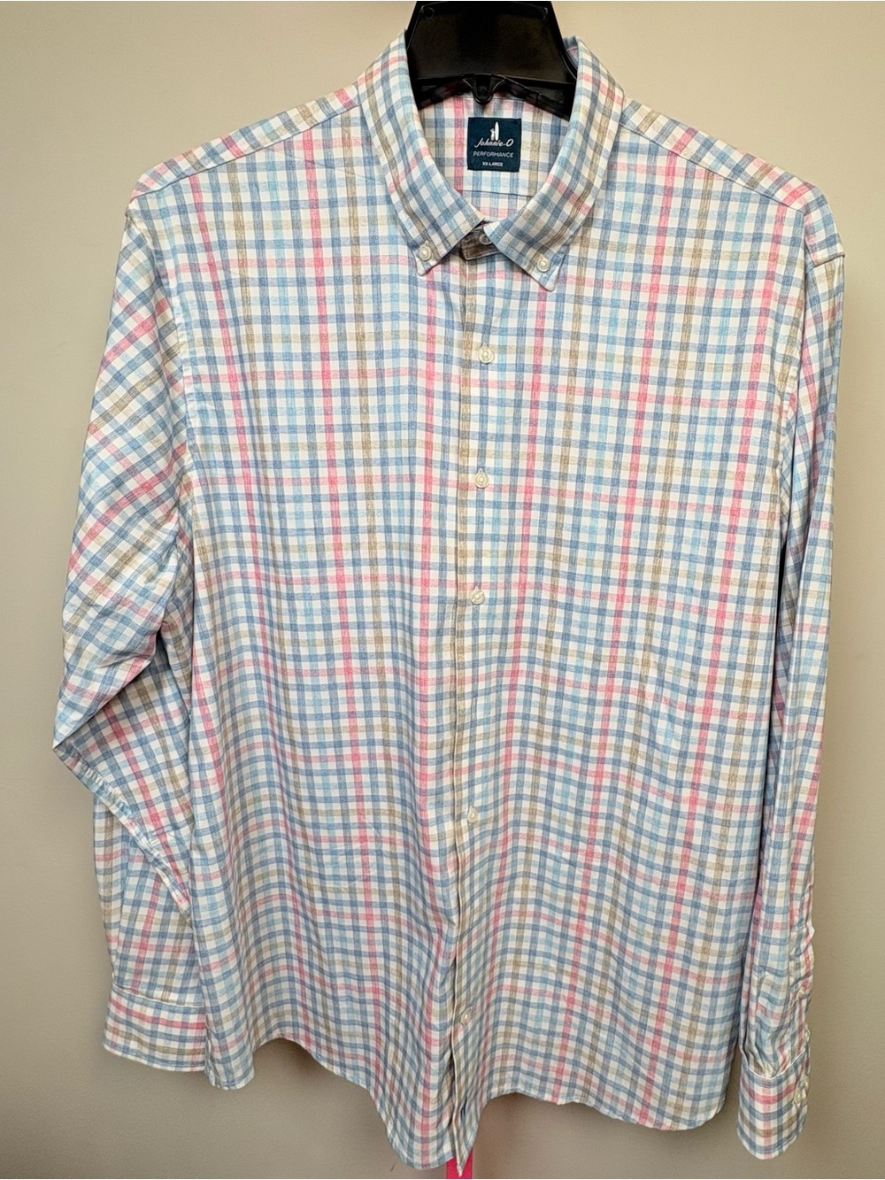 johnnie-O Pastel Check Button-Down Shirt - Blue/Pink/White